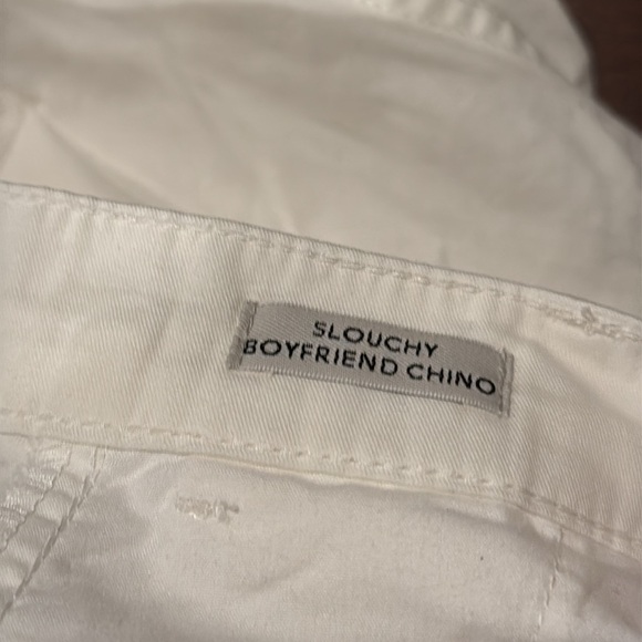 J Crew Reimagined white slouchy boyfriend chino petite pants - Picture 6 of 10